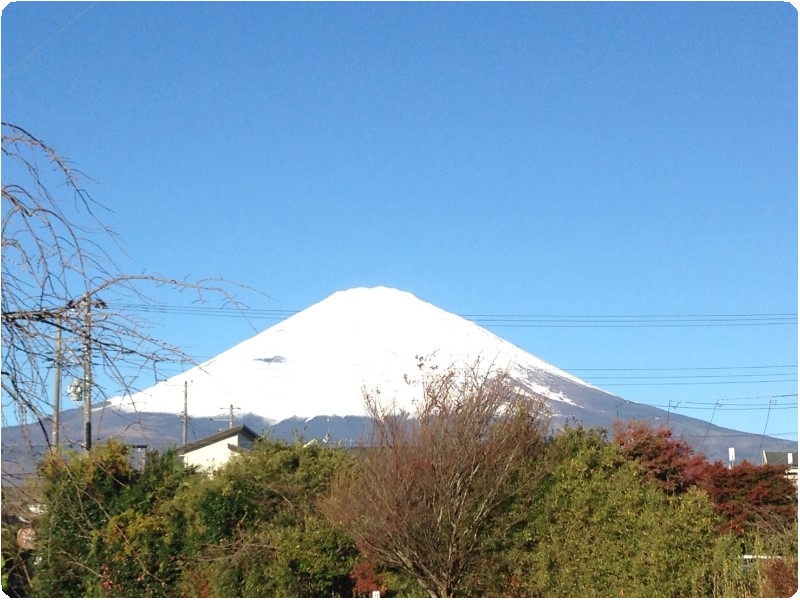 富士山冬の装い